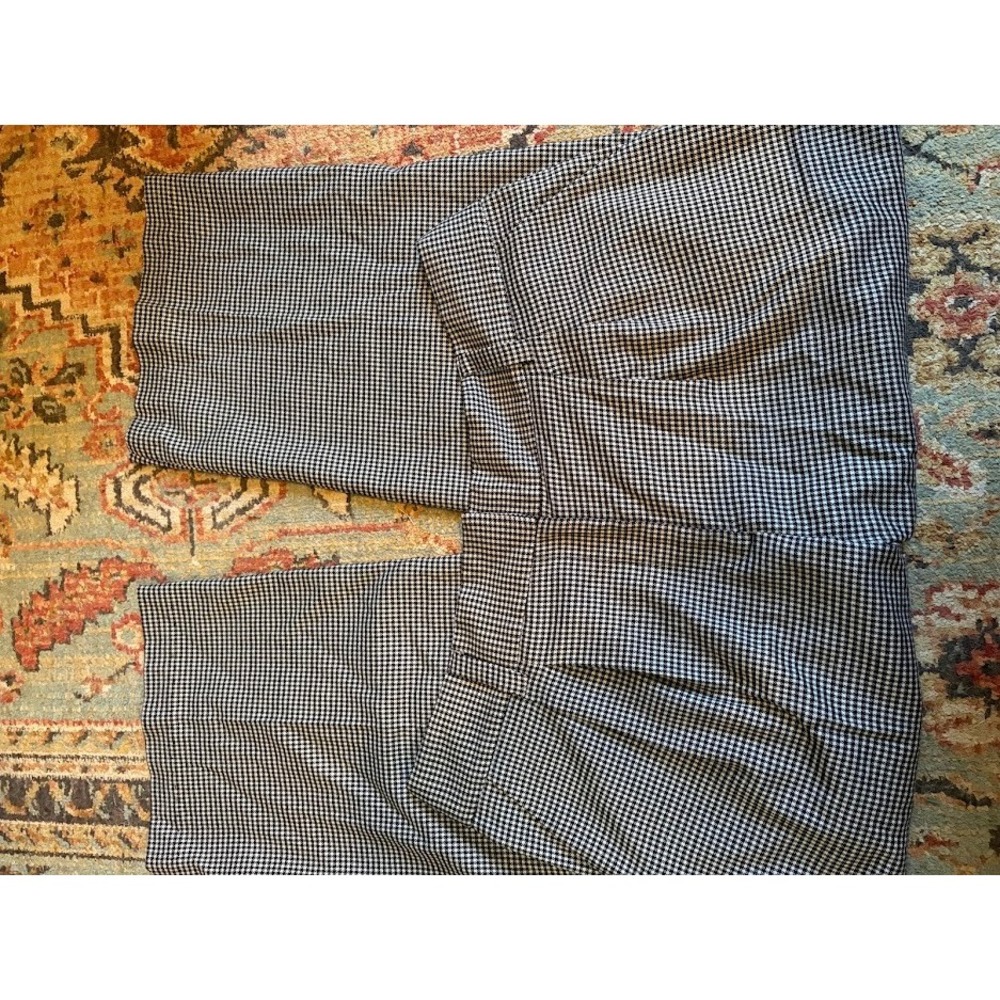 Monterey‎ Bay Clothing Company Houndstooth Wide Leg Dress Pants Black White 16